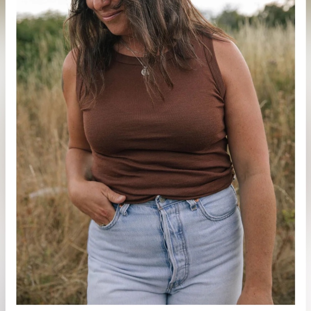 Simply merino tank L